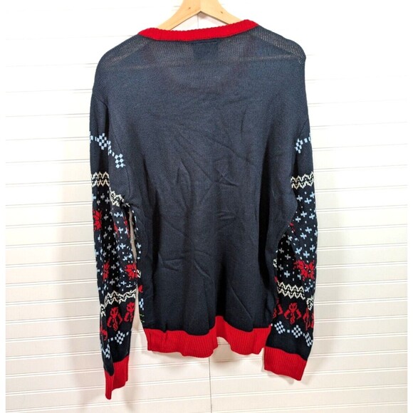 Geeknet Star Wars Christmas Sweater Mens XL Baby Yoda Fair Isle Holiday Festive - Picture 2 of 12